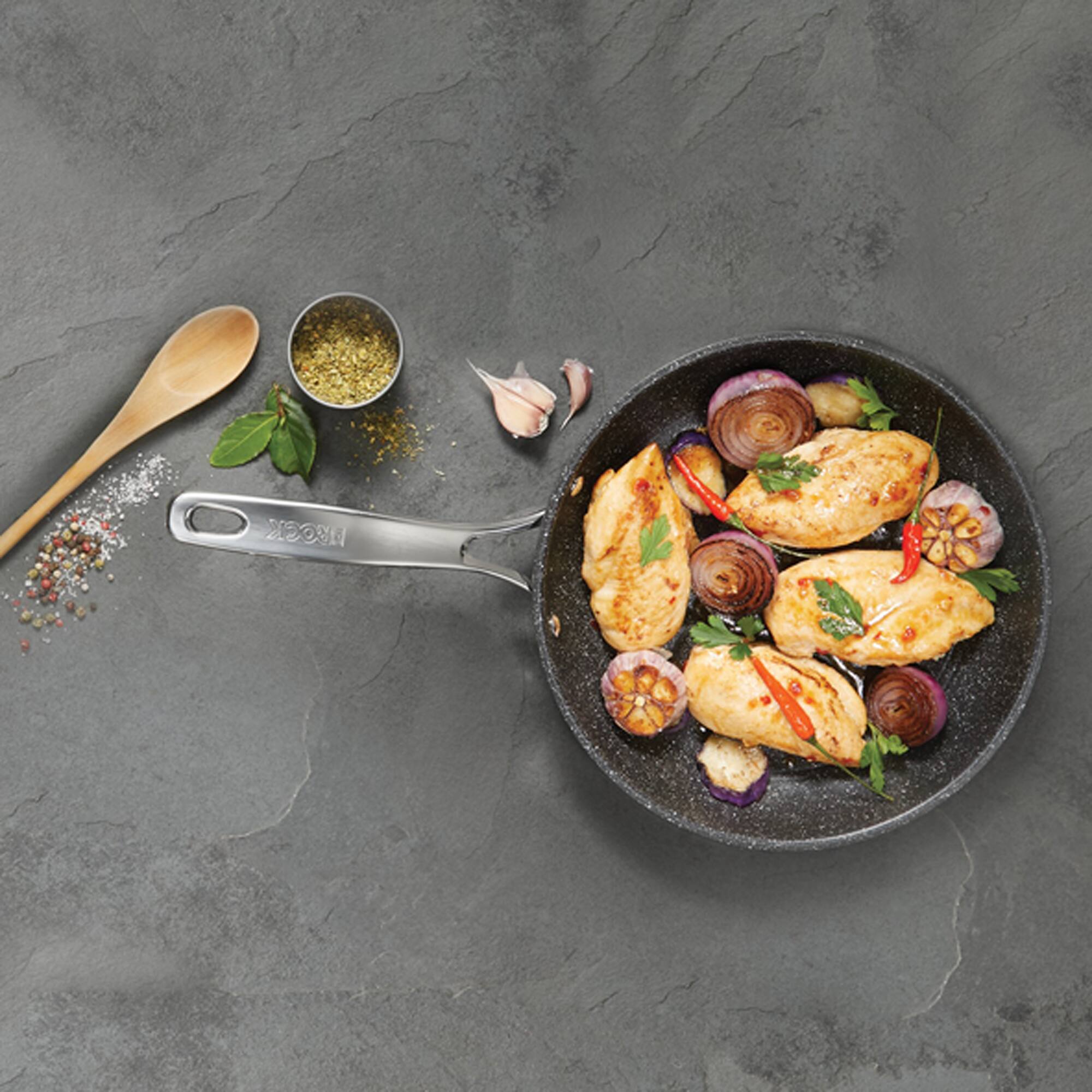 Starfrit 11" Stainless Steel Nonstick Fry Pan with Stainless Steel Handle